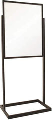 ECONOCO - 22 Inch Wide x 28 Inch High Sign Compatibility, Steel Square Frame Bulletin Sign Holder - Matte Black, 56 Inch Holder Height, Holds 1 Sign - Industrial Tool & Supply