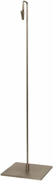 ECONOCO - 6 Inch Wide x 24 Inch High Sign Compatibility, Steel Sign Holder - Satin Nickel, 24 Inch Holder Height, Holds 1 Sign - Industrial Tool & Supply