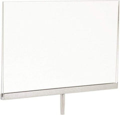 ECONOCO - 11 Inch Wide x 7 Inch High Sign Compatibility, Acrylic Square Frame Sign Holder - Clear, 7 Inch Holder Height, Holds 1 Sign - Industrial Tool & Supply