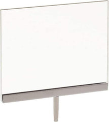 ECONOCO - 7 Inch Wide x 5-1/2 Inch High Sign Compatibility, Acrylic Square Frame Sign Holder - Clear, 5-1/2 Inch Holder Height, Holds 1 Sign - Industrial Tool & Supply