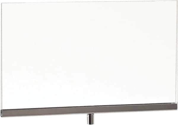 ECONOCO - 11 Inch Wide x 8-1/2 Inch High Sign Compatibility, Acrylic Square Frame Sign Holder - Clear, 8-1/2 Inch Holder Height, Holds 1 Sign - Industrial Tool & Supply