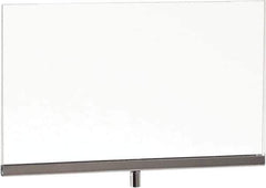 ECONOCO - 11 Inch Wide x 8-1/2 Inch High Sign Compatibility, Acrylic Square Frame Sign Holder - Clear, 8-1/2 Inch Holder Height, Holds 1 Sign - Industrial Tool & Supply