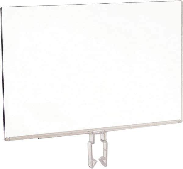 ECONOCO - 11 Inch Wide x 7 Inch High Sign Compatibility, Acrylic Square Frame Sign Holder - Clear, 7 Inch Holder Height, Holds 1 Sign - Industrial Tool & Supply