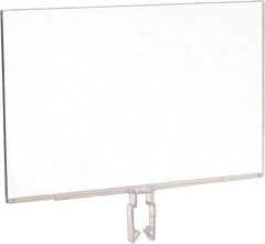 ECONOCO - 11 Inch Wide x 7 Inch High Sign Compatibility, Acrylic Square Frame Sign Holder - Clear, 7 Inch Holder Height, Holds 1 Sign - Industrial Tool & Supply