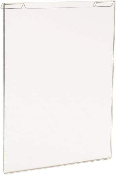 ECONOCO - 8-1/2 Inch Wide x 11 Inch High Sign Compatibility, Acrylic Round Frame Slatwall, Gridwall Sign Holder - Clear, 11 Inch Holder Height, Holds 1 Sign - Industrial Tool & Supply