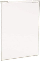 ECONOCO - 8-1/2 Inch Wide x 11 Inch High Sign Compatibility, Acrylic Round Frame Slatwall, Gridwall Sign Holder - Clear, 11 Inch Holder Height, Holds 1 Sign - Industrial Tool & Supply