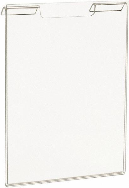 ECONOCO - 5-1/2 Inch Wide x 7 Inch High Sign Compatibility, Acrylic Round Frame Slatwall, Gridwall Sign Holder - Clear, 7 Inch Holder Height, Holds 1 Sign - Industrial Tool & Supply