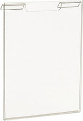 ECONOCO - 5-1/2 Inch Wide x 7 Inch High Sign Compatibility, Acrylic Round Frame Slatwall, Gridwall Sign Holder - Clear, 7 Inch Holder Height, Holds 1 Sign - Industrial Tool & Supply