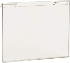 ECONOCO - 7 Inch Wide x 5-1/2 Inch High Sign Compatibility, Acrylic Round Frame Slatwall, Gridwall Sign Holder - Clear, 5-1/2 Inch Holder Height, Holds 1 Sign - Industrial Tool & Supply