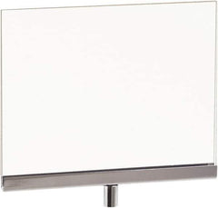 ECONOCO - 7 Inch Wide x 5-1/2 Inch High Sign Compatibility, Acrylic Square Frame Sign Holder - Clear, 5-1/2 Inch Holder Height, Holds 1 Sign - Industrial Tool & Supply