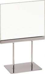 ECONOCO - 7 Inch Wide x 5-1/2 Inch High Sign Compatibility, Acrylic Square Frame Sign Holder - Clear, 5-1/2 Inch Holder Height, Holds 1 Sign - Industrial Tool & Supply