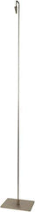 ECONOCO - 6 Inch Wide x 42 Inch High Sign Compatibility, Steel Sign Holder - Satin Nickel, 42 Inch Holder Height, Holds 1 Sign - Industrial Tool & Supply