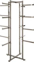 ECONOCO - Chrome Folding Display Rack Tower - 19-1/2" Wide x 61" High - Industrial Tool & Supply