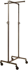 ECONOCO - Gray 2-Way Cross Bar Display Rack - 21" Wide x 72" High x 21" Deep - Industrial Tool & Supply