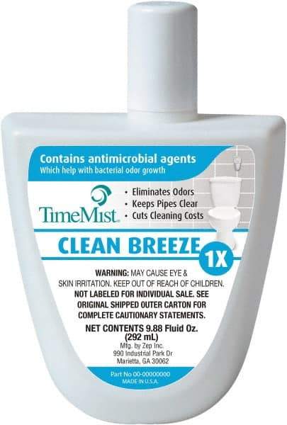 TimeMist - 10.5 oz Air Freshener Dispenser Refill - Clean/Fresh, Compatible with TimeMist Virtual Janitors - Industrial Tool & Supply