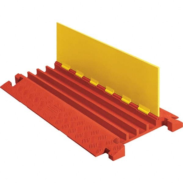 Checkers - On Floor Cable Covers Cover Material: Polyurethane Number of Channels: 4 - Industrial Tool & Supply