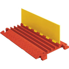 Checkers - On Floor Cable Covers Cover Material: Polyurethane Number of Channels: 4 - Industrial Tool & Supply