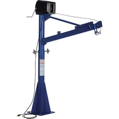 Vestil - 1,500 Lb Load Capacity, Steel Jib Crane - 5' 9/16" Span - Industrial Tool & Supply