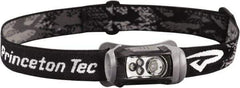 Princeton Tec - White LED Bulb, 150 Lumens, Hands-free Flashlight - Black Plastic Body, 3 AAA Alkaline Batteries Included - Industrial Tool & Supply