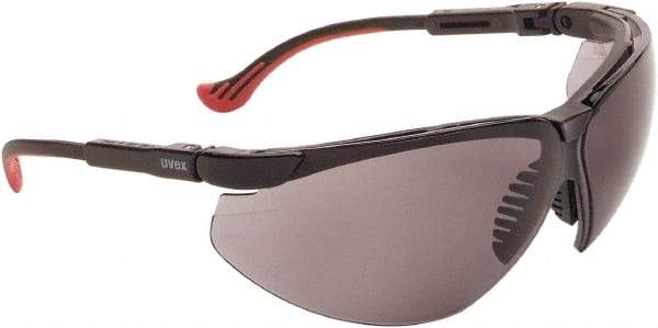 Uvex - Gray Lenses, Frameless Safety Glasses - Anti-Fog, Scratch Resistant, Adjustable Temples, Size Universal, Wrap Around - Industrial Tool & Supply