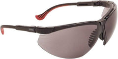 Uvex - Gray Lenses, Frameless Safety Glasses - Anti-Fog, Scratch Resistant, Adjustable Temples, Size Universal, Wrap Around - Industrial Tool & Supply