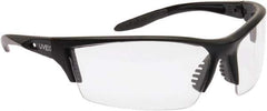 Uvex - Clear Lenses, Frameless Safety Glasses - Scratch Resistant, Adjustable Temples, Size Universal, Wrap Around - Industrial Tool & Supply