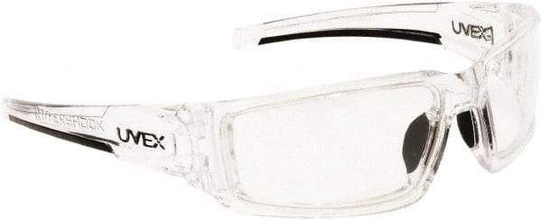 Uvex - Clear Lenses, Framed Safety Glasses - Anti-Fog, Scratch Resistant, Size Universal, Wrap Around - Industrial Tool & Supply