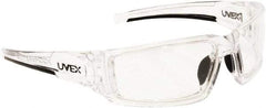 Uvex - Clear Lenses, Framed Safety Glasses - Anti-Fog, Scratch Resistant, Size Universal, Wrap Around - Industrial Tool & Supply