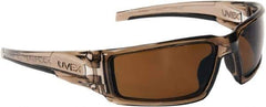 Uvex - Espresso Lenses, Framed Polarized Glasses - Scratch Resistant, Size Universal, Wrap Around - Industrial Tool & Supply