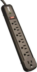 Tripp-Lite - 7 Outlets, 120 VAC15 Amps, 4' Cord, Power Outlet Strip - Floor, Keyhole Mount, 5-15 NEMA Configuration, 12.4" Strip - Industrial Tool & Supply