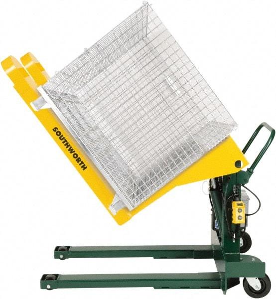 Southworth - 2,000 Lb Load Limit, Container Tilting Table - 85° Tilting Angle - Industrial Tool & Supply