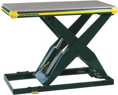 Southworth - 4,000 Lb Capacity Hydraulic Scissor Lift Table - 6-3/4" to 42-3/4" Lift Height, 48" Platform Length x 24" Platform Width - Industrial Tool & Supply