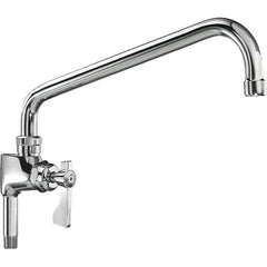 Krowne - Base Mount, Low Arc Add-On Faucet for Pre-Rinse Units - One Handle, Blade Handle, Swing Spout and Nozzle, No Drain - Industrial Tool & Supply