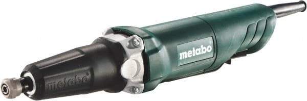 Metabo - 1/4 Inch Collet, 25,000 RPM, Straight, Electric Die Grinder - 120 Volt, 3.5 Amp - Industrial Tool & Supply