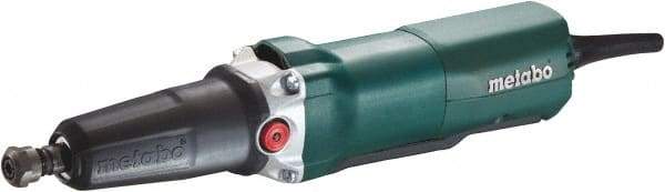 Metabo - 1/4 Inch Collet, 10,000 to 30,500 RPM, Straight, Electric Die Grinder - 120 Volt, 6.4 Amp, 8 Ft. Long Cord - Industrial Tool & Supply