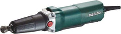 Metabo - 1/4 Inch Collet, 10,000 to 30,500 RPM, Straight, Electric Die Grinder - 120 Volt, 6.4 Amp, 8 Ft. Long Cord - Industrial Tool & Supply