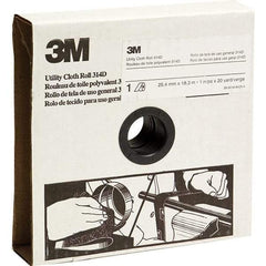 3M - 1" x 20 Yd 120 Grit Aluminum Oxide Shop Roll - Fine Grade - Industrial Tool & Supply