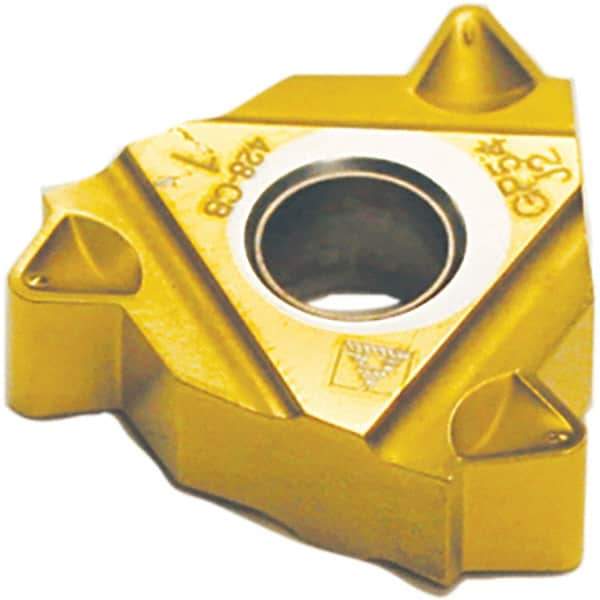 Tool-Flo - LDS54 Internal/External 4 API Rotary Shoulder Connections Laydown Threading Insert - Grade AC54F, AlTiN Coated Carbide - Industrial Tool & Supply
