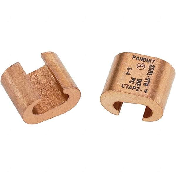 Panduit - 0.46" Long, Terminal Block C Tap - Use with 8 AWG Wire - Industrial Tool & Supply