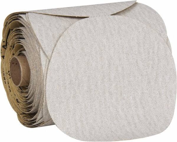 3M - 5" Diam, 80 Grit Aluminum Oxide Adhesive PSA Disc - Medium Grade, Brown, Cloth Backing, Flexible, Use with Random Orbital Sanders - Industrial Tool & Supply