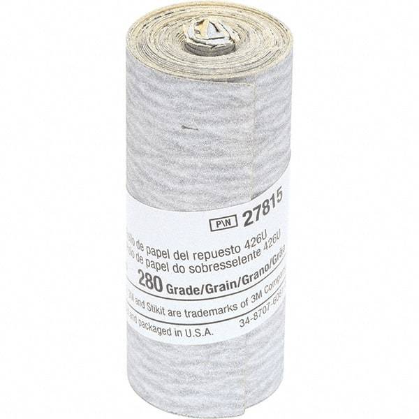 3M - 2-1/2" Diam, 280 Grit Silicon Carbide Adhesive PSA Disc - Very Fine Grade, Gray, Paper Backing, Flexible, Use with Hand Sanding - Industrial Tool & Supply