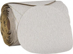 3M - 6" Diam, 80 Grit Aluminum Oxide Adhesive PSA Disc - Medium Grade, Gold, Paper Backing, Flexible, Use with Random Orbital Sanders - Industrial Tool & Supply
