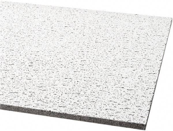 Armstrong World - 48" Long x 24" Wide, Wet-Formed Mineral Fiber Acoustic Ceiling Tile - ASTM E1264 Specification, White - Industrial Tool & Supply