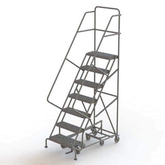 TRI-ARC - Rolling & Wall Mounted Ladders & Platforms Type: All-Directional Ladder Style: Forward Descent 50 Degree Incline - Industrial Tool & Supply