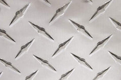 Value Collection - 0.08 Inch Thick x 12 Inch Wide x 48 Inch Long, Aluminum Tread Plate - Diamond Tread Pattern, Alloy 3003 - Industrial Tool & Supply