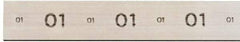 Starrett - 36" Long x 2-1/2" Wide x 1/2" Thick, AISI Type O1, Tool Steel Oil-Hardening Flat Stock - + 0.015" Long Tolerance, - 0 - 0.005" Wide Tolerance, +/- 0.001" Thick Tolerance - Industrial Tool & Supply