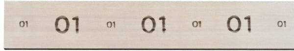 Starrett - 18" Long x 1-3/4" Wide x 1/2" Thick, AISI Type O1, Tool Steel Oil-Hardening Flat Stock - + 1/4" Long Tolerance, - 0 - 0.005" Wide Tolerance, +/- 0.001" Thick Tolerance - Industrial Tool & Supply