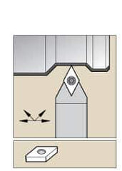 Kennametal - SDPC, Neutral Cut, 0° Lead Angle, 1/2" Shank Height x 1/2" Shank Width, Neutral Rake Indexable Turning Toolholder - 6" OAL, DC..21.5. Insert Compatibility, Series Screw-On - Industrial Tool & Supply