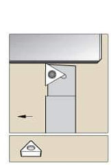 Kennametal - STAC, Right Hand Cut, 0° Lead Angle, 1/2" Shank Height x 1/2" Shank Width, Neutral Rake Indexable Turning Toolholder - 6" OAL, TC..21.5. Insert Compatibility, Series Screw-On - Industrial Tool & Supply