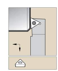Kennametal - STJC, Right Hand Cut, 3° Lead Angle, 1/2" Shank Height x 1/2" Shank Width, Neutral Rake Indexable Turning Toolholder - 6" OAL, TC..21.5. Insert Compatibility, Series Screw-On - Industrial Tool & Supply